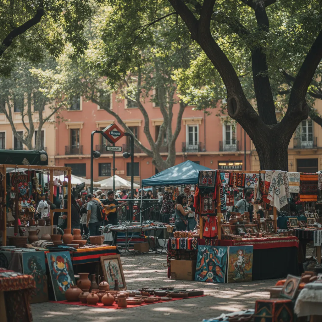 Feria Artesanal en Parque Bustamante