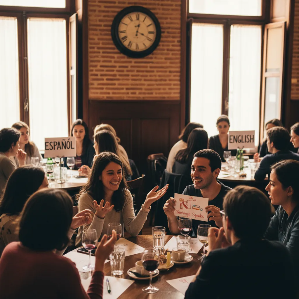Intercambio de idiomas en Santiago Speaks