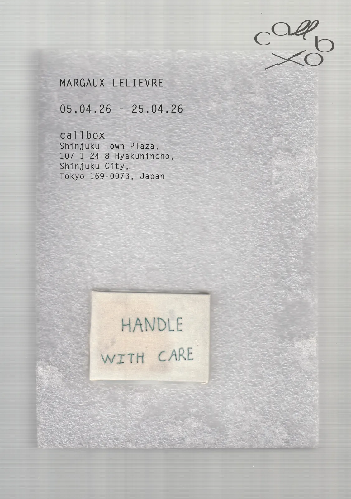 Margaux Lelièvre "Handle with care"